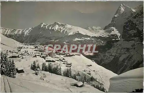 Cartes postales moderne Murren Lauberhorn Wetterhorn Eiger