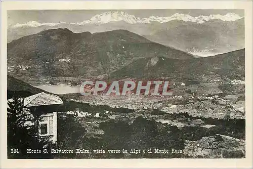 Cartes postales moderne Monte S Salvatoire Kulm vista le Alpi e il Monte Rosa