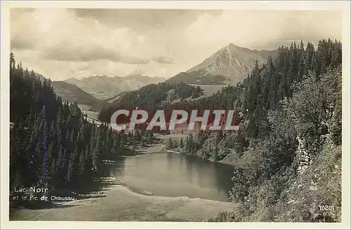 Moderne Karte Lac Noir et le pic de Chaussy