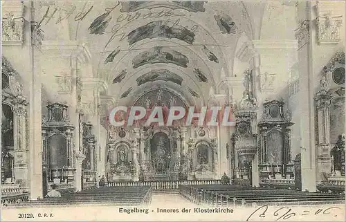 Cartes postales moderne Engelberg Inneres der Klosterkirche