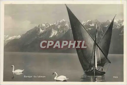 Cartes postales moderne Barque du Leman