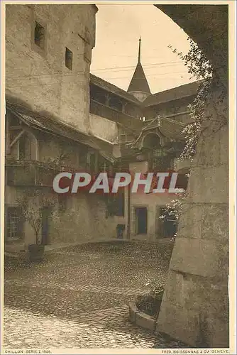 Cartes postales Chillon premiere cour