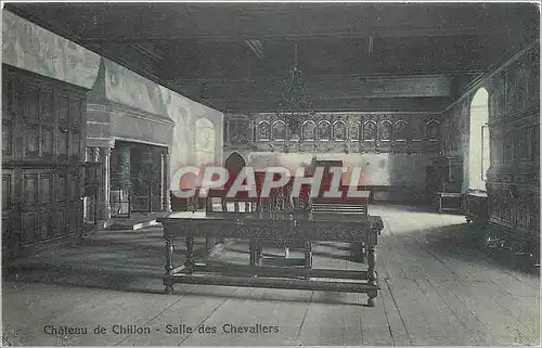 Ansichtskarte AK Chateau de Chillon salles des Chevaliers