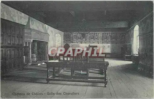Cartes postales Chateau de Chillon salles des Chevaliers