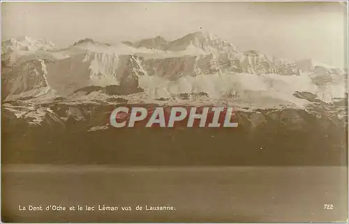 Ansichtskarte AK La Dent d'Oche et le lac Leman vus de Lausanne