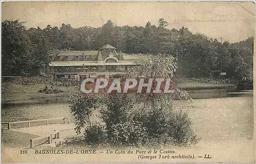 Cartes postales Bagnoles de l'Orne un coin du Parc et le Casino