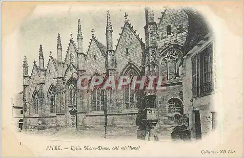 Cartes postales Vitre Eglise Notre Dame cote meridional