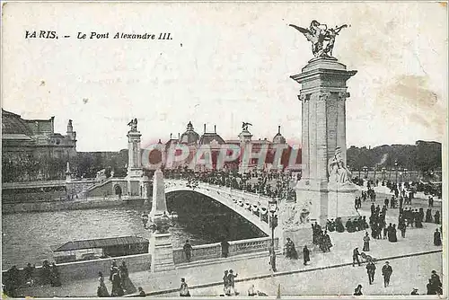 Cartes postales Paris le pont Alexandre III