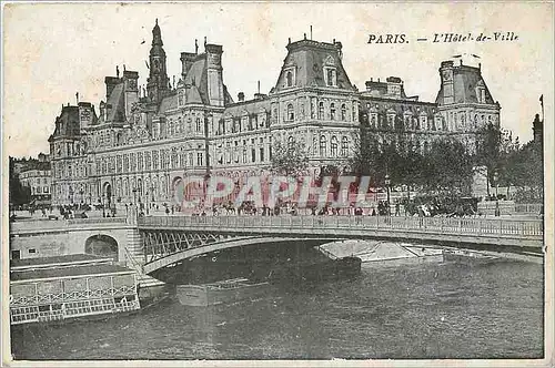 Cartes postales Paris l'Hotel de Ville