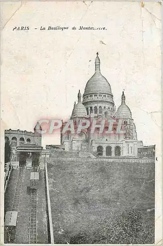 Cartes postales Paris la Basilique de Montmarte