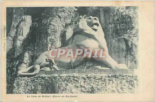 Ansichtskarte AK Le Lion de Belfort Oeuvre de Bartholdi