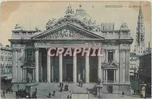 Cartes postales Bruxelles la bourse