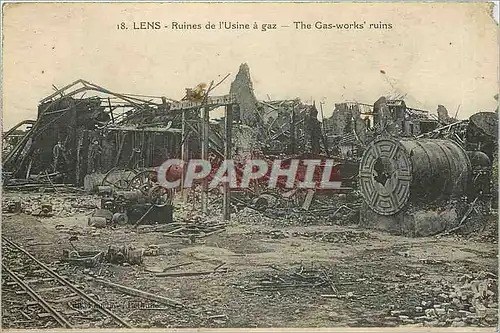 Cartes postales Lens ruines de l'Usine a gaz