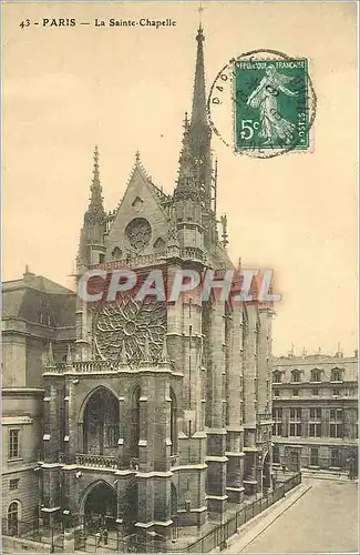 Cartes postales Paris la Sainte Chapelle