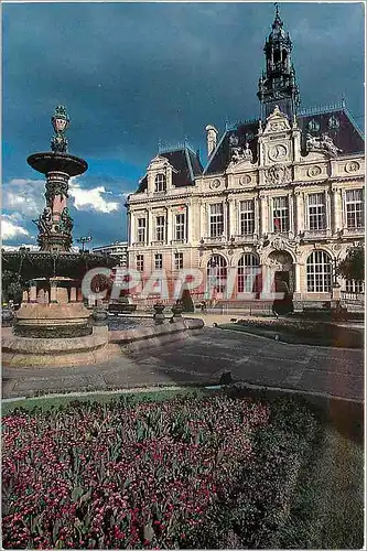 Moderne Karte Capitale de la Porcelaine Limoges Haute Vienne l'hotel de ville de style Renaissance