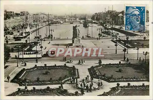 Cartes postales moderne Le Havre la place Gambetta et le bassin des Yachts