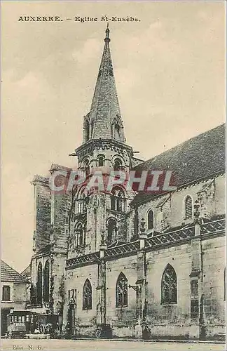Cartes postales Auxerre eglise St Eusebe