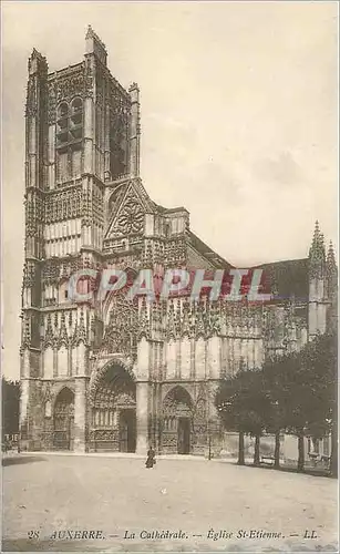 Ansichtskarte AK Auxerre la Cathedrale eglise St Etienne