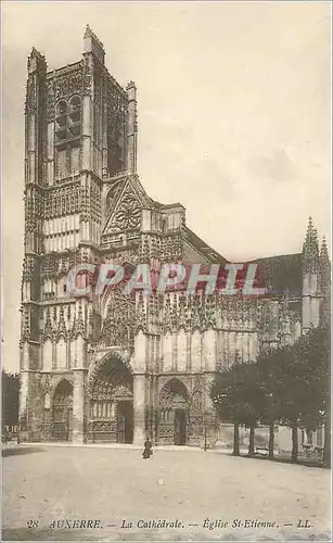 Cartes postales Auxerre la Cathedrale eglise St Etienne