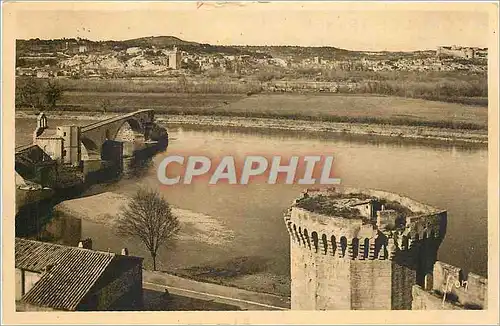 Cartes postales Avignon Vaucluse vue panoramique sur Villeneuve les Avignon