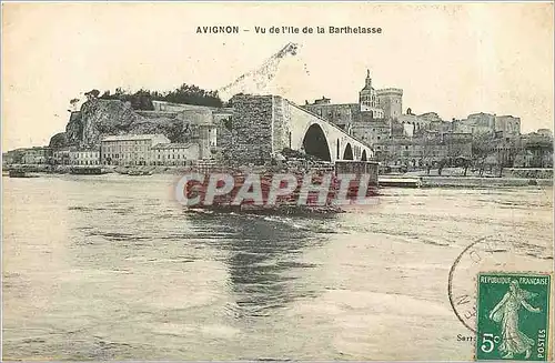 Cartes postales Avignon vu de l'ile de la Barthelasse