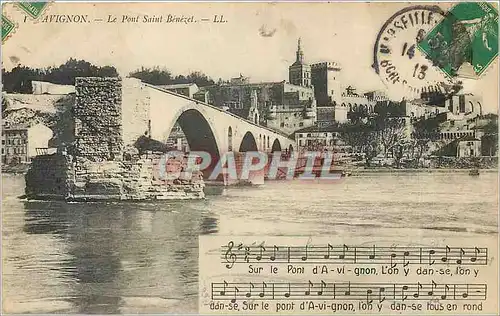 Cartes postales Avignon le Pont Saint Benezet