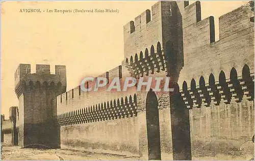 Cartes postales Avignon les Remparts Boulevard Saint Michel