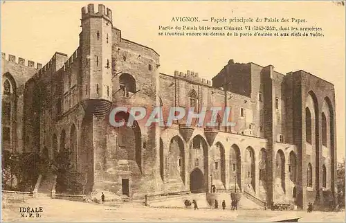 Ansichtskarte AK Avignon Facade principale du Palais des papes