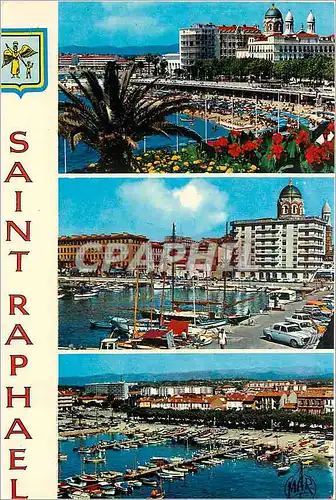 Cartes postales moderne Cote d'Azur Saint Raphael Var la plage le port le port