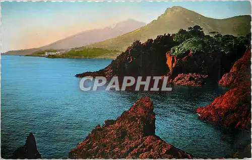 Cartes postales moderne La Corniche d'Or les roches rouges au Trayas