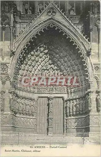 Cartes postales Amiens Portail central