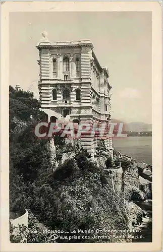 Ansichtskarte AK Monaco le Musee Oceanographique vue prise des Jardins Sant Martin