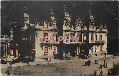 Cartes postales Monte Carlo entree du Casino