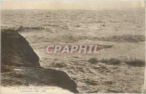 Cartes postales La Grande Cote Grosse Mer contre jour