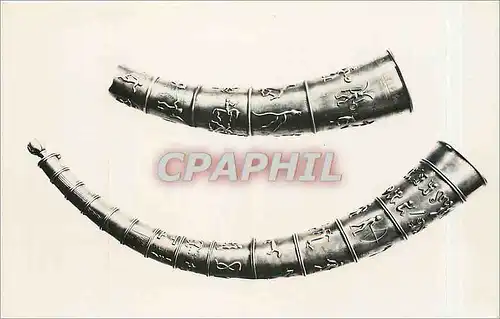 Cartes postales Nationalmuseet Kobenhavn kopier af Guldhornene Jernalder 5 aarch e Kr