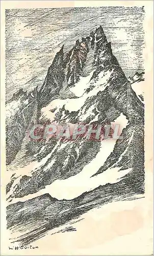 Cartes postales Aiguille de Charmoz Massif du Mont Blanc