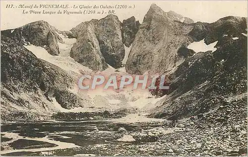 Ansichtskarte AK Massif du Vignemale le Glacier des Quellettes la Pique Longue du Vignemale