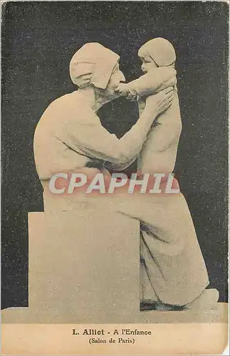 Cartes postales L Alliot A l'Enfance Salon de Paris