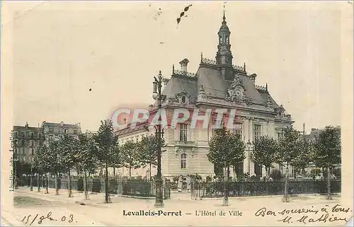 Cartes postales Levallois Perret l'Hotel de Ville