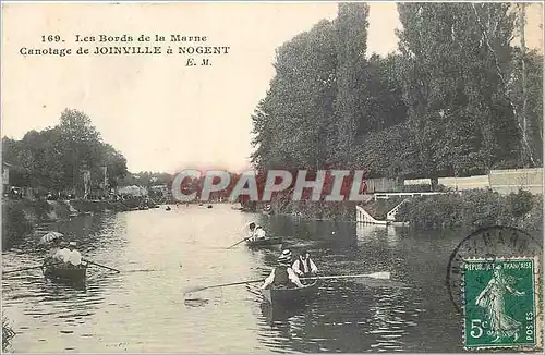 Ansichtskarte AK Les Bords de la Marne Canotage de Joinville a Nogent