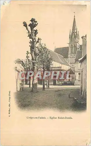 Ansichtskarte AK Crepy en Valois Eglise Saint Denis