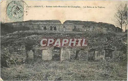 Ansichtskarte AK Orrouy Ruines Gallo Romoines de Champlieu les Bains et le Theatre