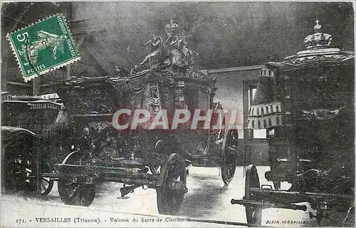 Ansichtskarte AK Versailles Trianon Voiture du Sacre de Charles X