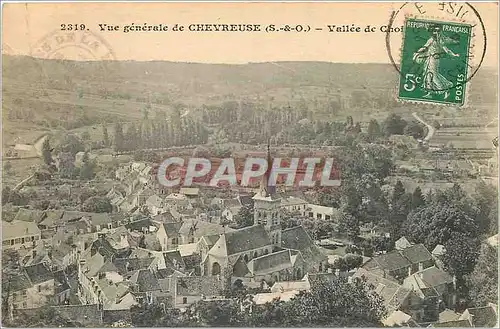 Cartes postales Vue generale de Chevreuse S et O Valle de