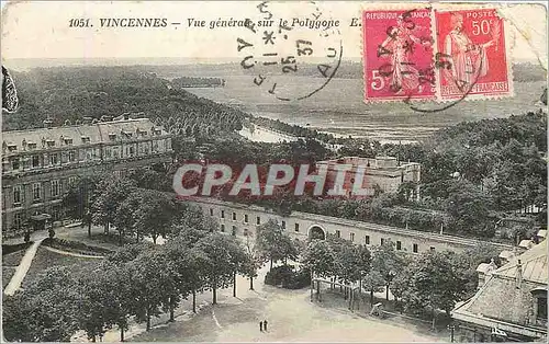 Cartes postales Vincennes vue generale sur le Polygone