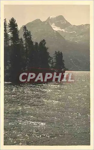 Cartes postales Sils im Engadin Halbinsel Chaste Sturmisches Wetter