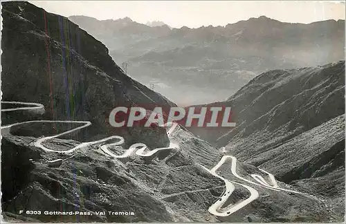 Cartes postales Gotthard Pass Vai Tremola