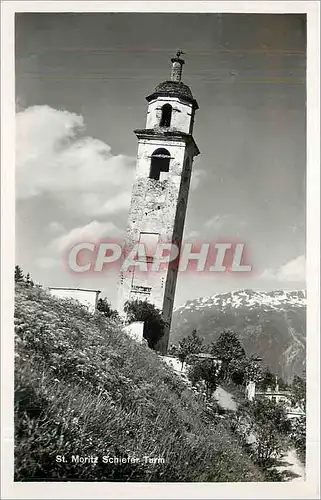 Cartes postales St Moritz Schiefer Turm