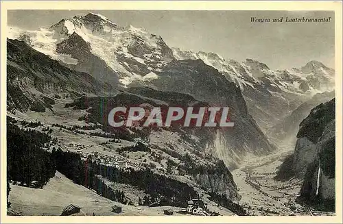 Cartes postales moderne Wengen und Lauterbrunnental