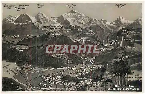Cartes postales moderne Berner Oberland mit Harder Kulm